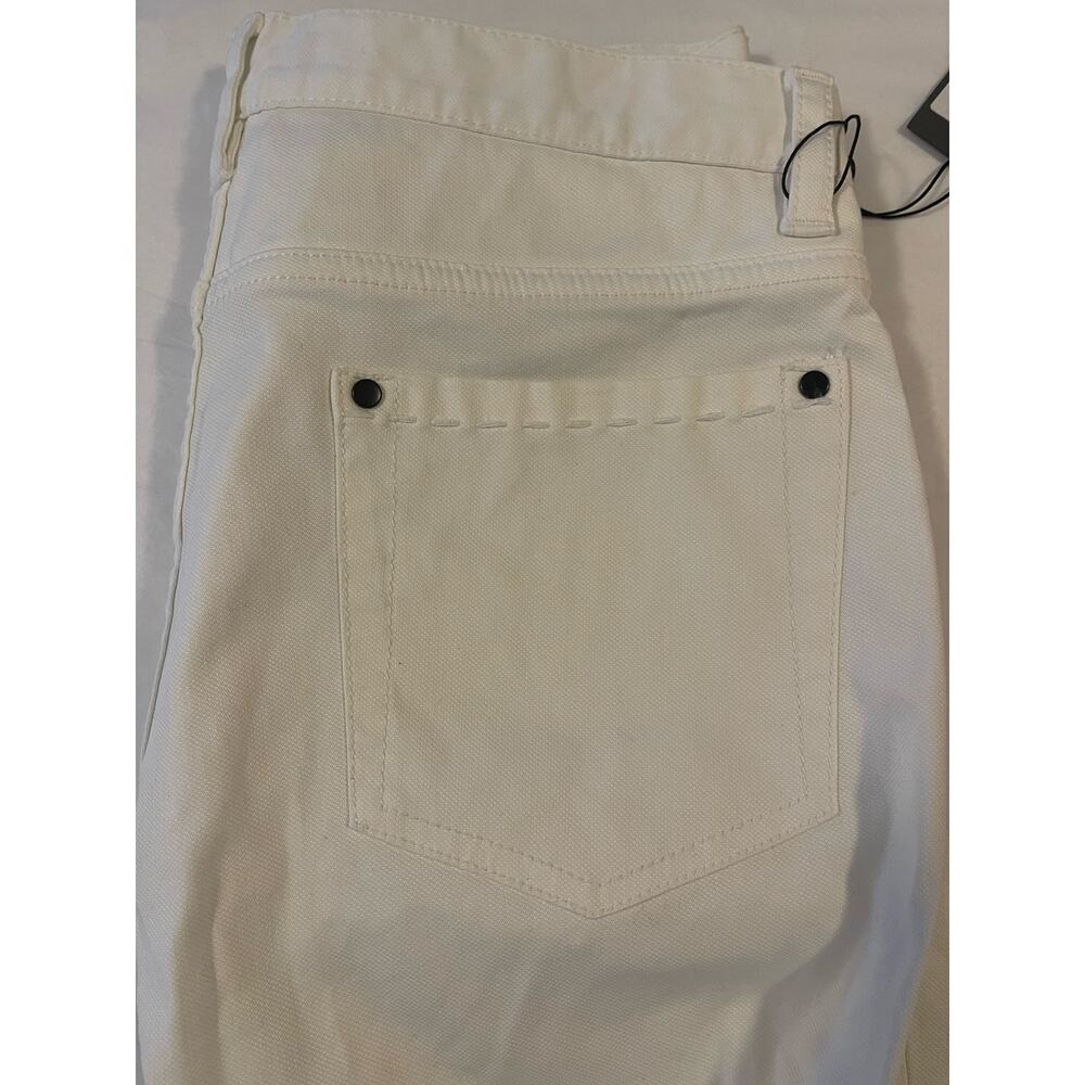 NWT: John Varvatos Woodward Slim Straight Jeans in White Size 30 - Picture 8 of 10